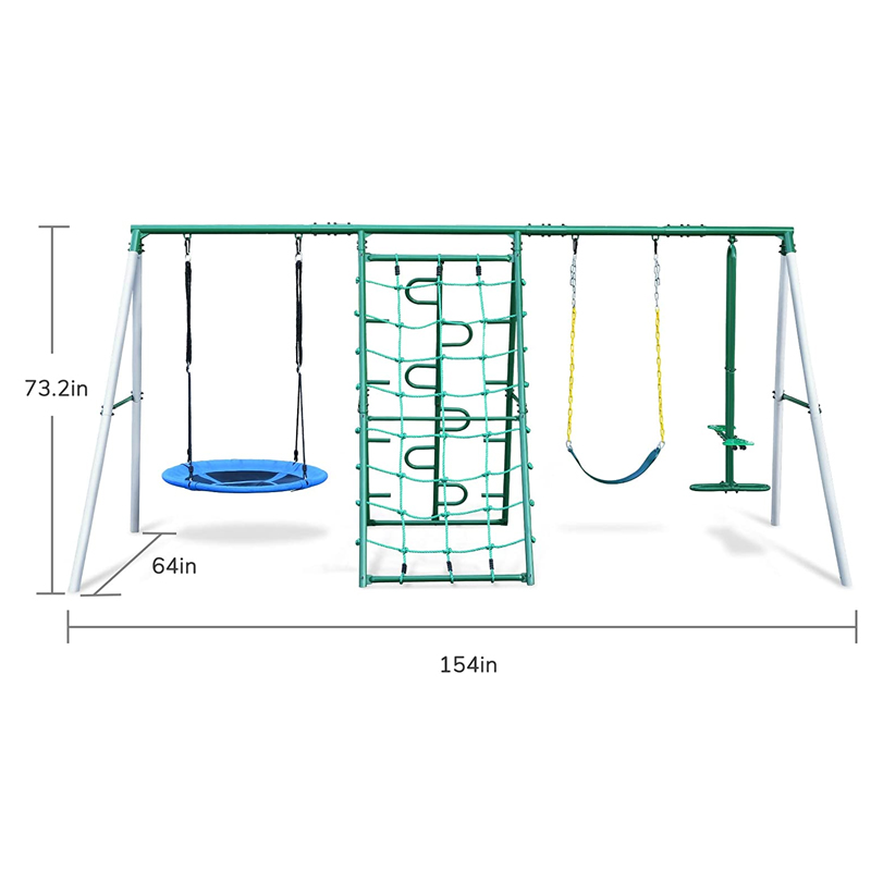 Kids Outdoor Climbing Frame - wr-Outdoor Garden Swing Set with Climbing