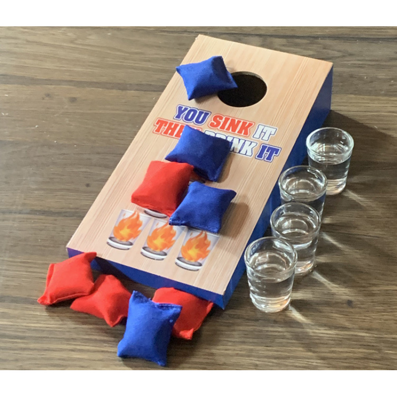 Kids Outdoor Garden - 1 Set Wooden Throwing Game Board