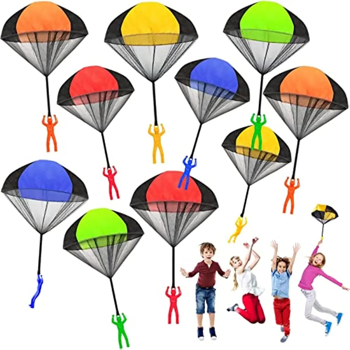 Kids Unique Outdoor Toys - Parachute Toys for Kids Tangle Free