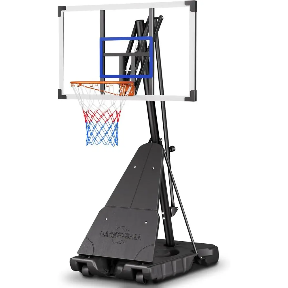 Basketball Hoop Outdoor - Portable 44 Shatterproof Outdoor Basketball Hoop