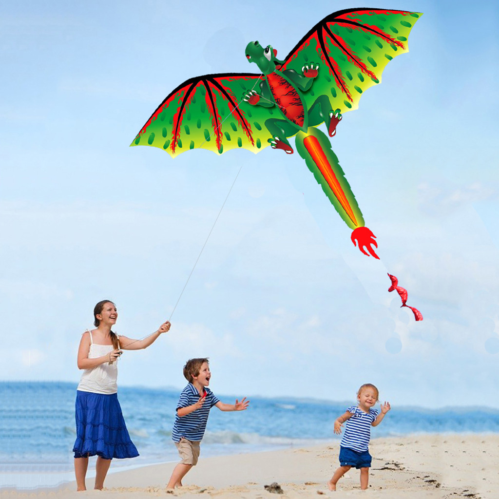 Kids Unique Outdoor Toys - 3D D-ragon K-ite Kids Toy Outdoor