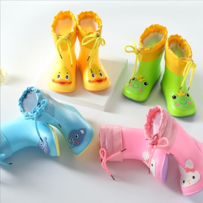 Kids Outdoor Boots - Children's Rain Boots Boy Girl's Solid