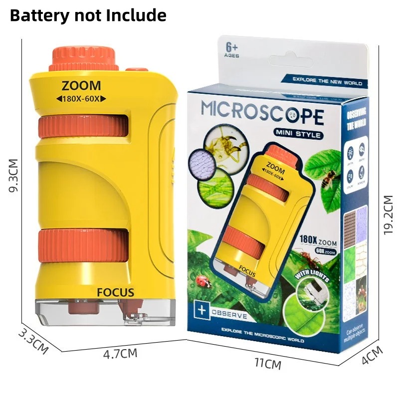 Kids Outdoor Microscope - Kids Science STEM Educational Toy Handheld