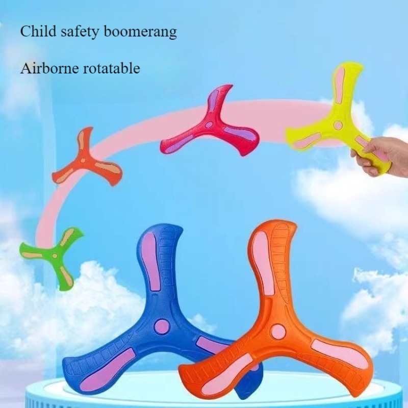 Outdoor Toys For Kids - Children Boomerang Soft Three-leaf Cross Adult-kids