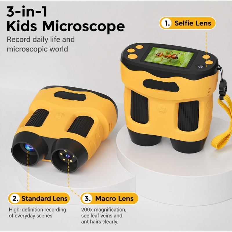 4K 1000X Microscope Camera Dig - Kids Outdoor Microscope ulasan dan harga
