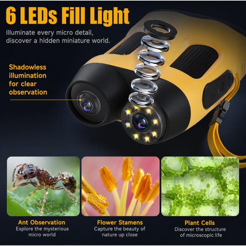 4K 1000X Microscope Camera Dig - Kids Outdoor Microscope ulasan dan harga