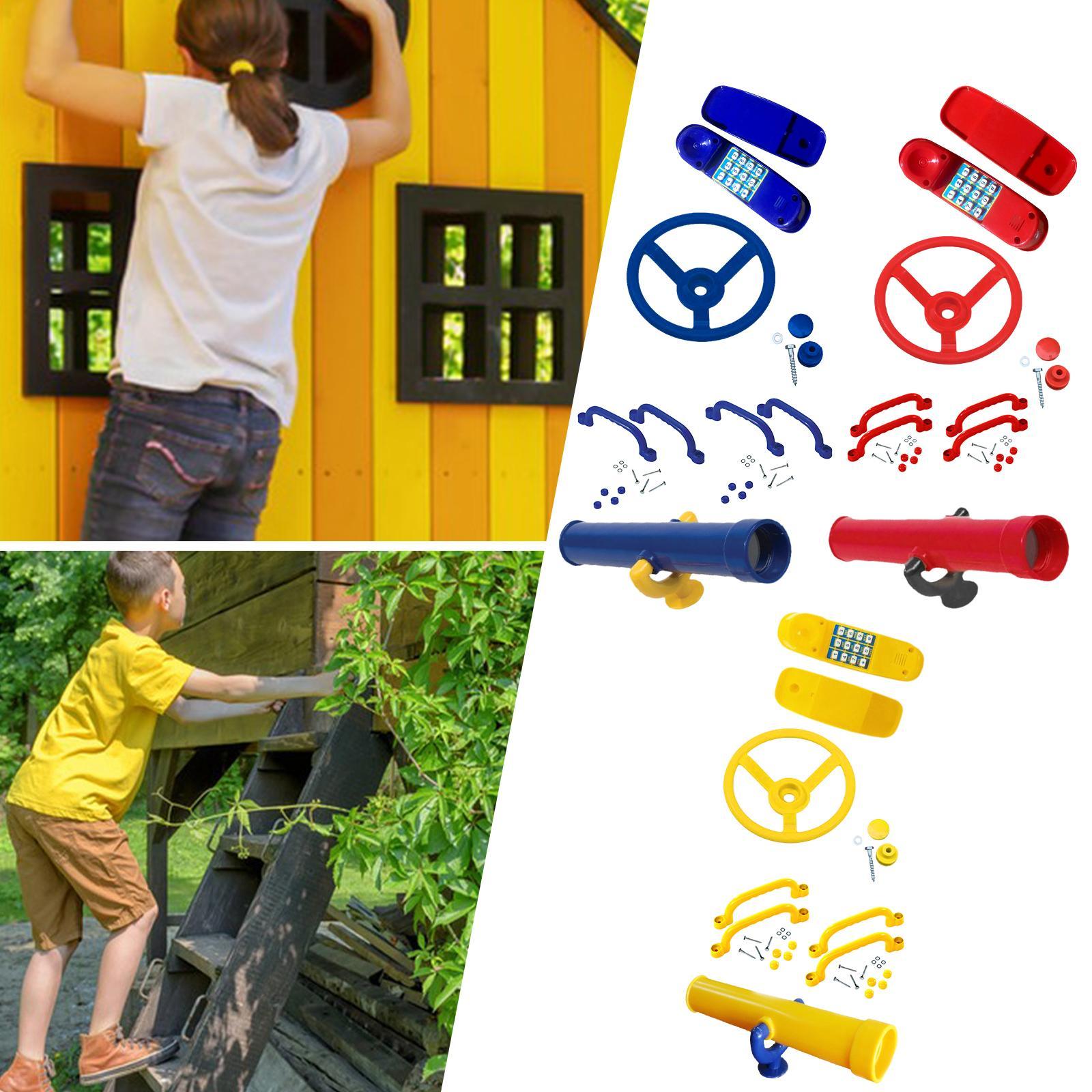 Kids Playground Toy Steering W - Kids Outdoor Climbing Frame ulasan dan harga