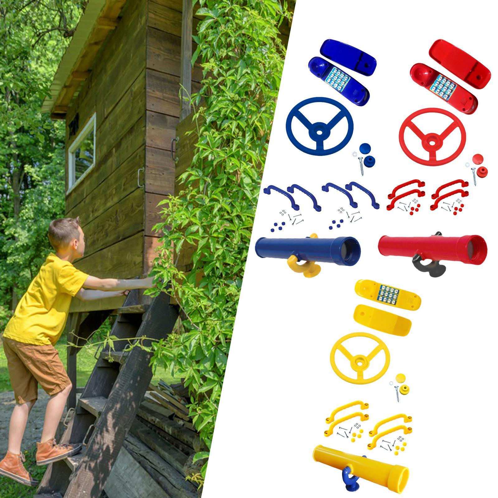Kids Playground Toy Steering W - Kids Outdoor Climbing Frame ulasan dan harga