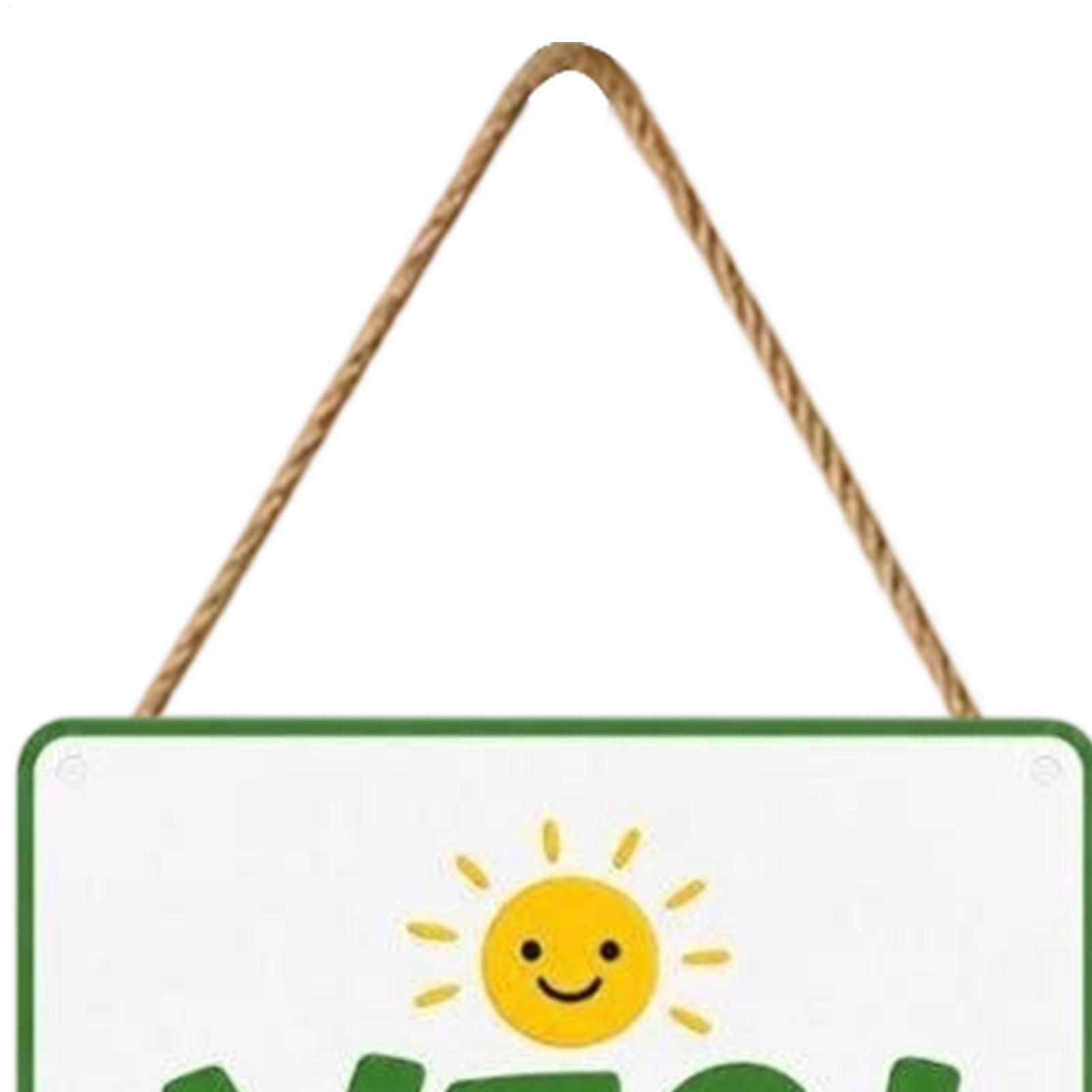 Door Hanger Metal Double Sided - Kids Outdoor Garden ulasan dan harga