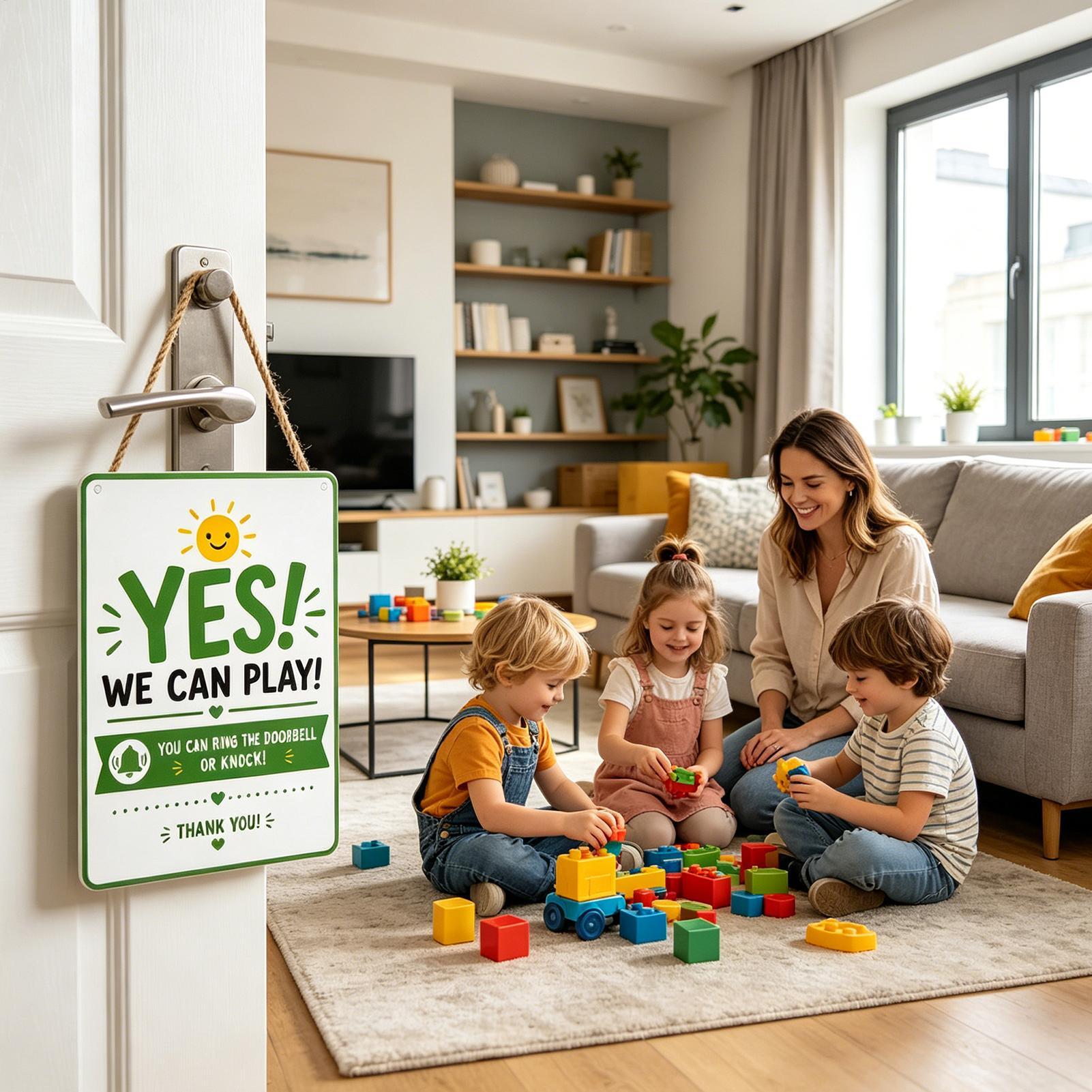 Door Hanger Metal Double Sided - Kids Outdoor Garden ulasan dan harga