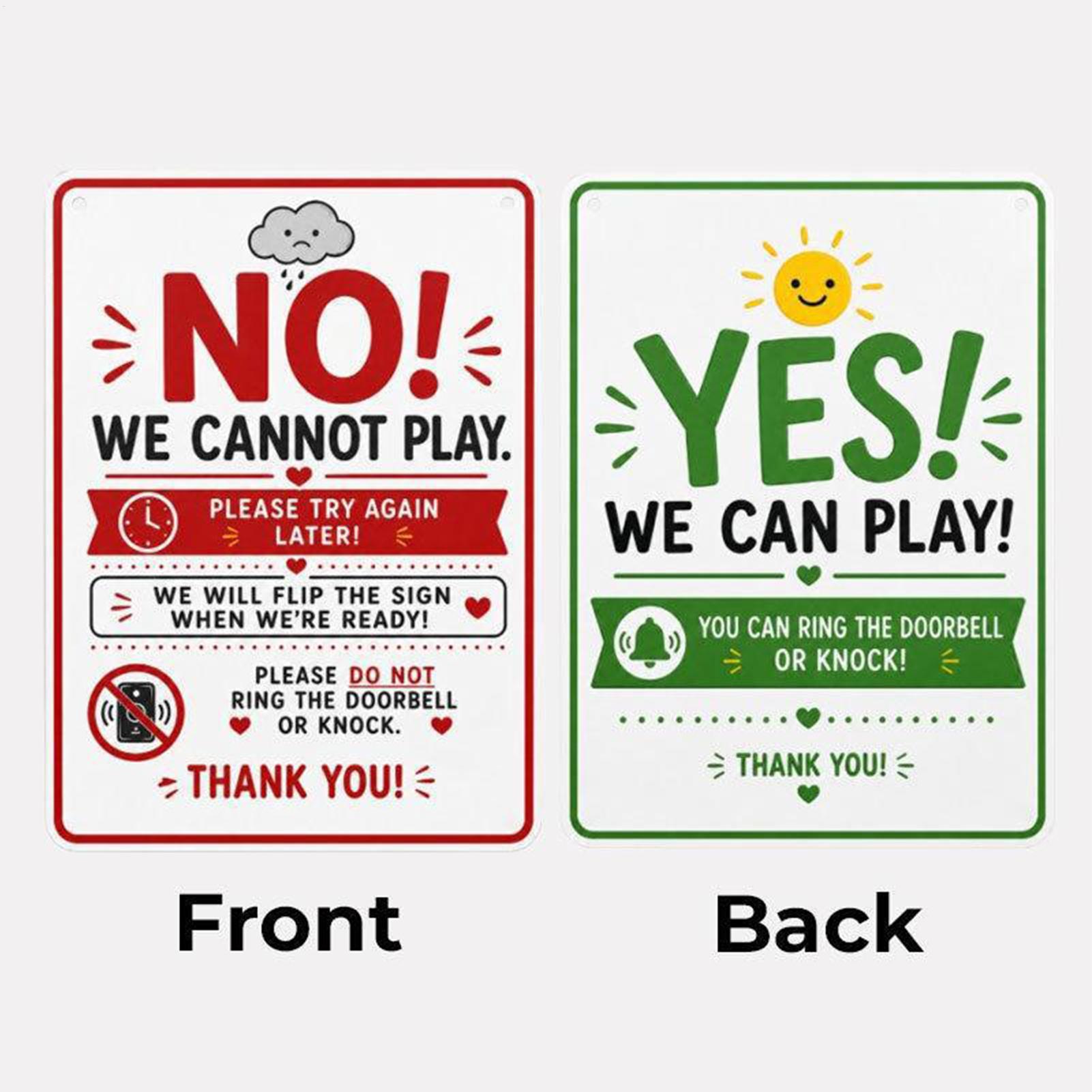 Door Hanger Metal Double Sided - Kids Outdoor Garden ulasan dan harga