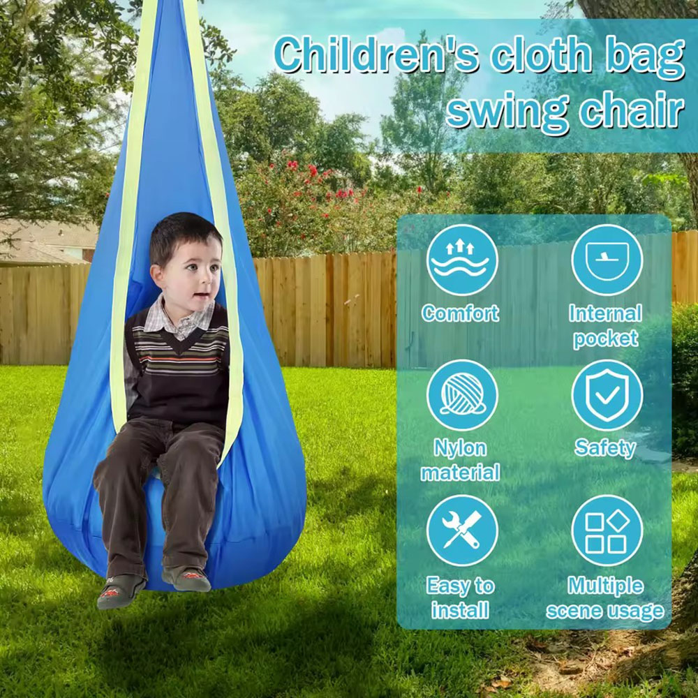 Kids Pod Swing Seat Nylon Hang - Kids Outdoor Swing Set ulasan dan harga