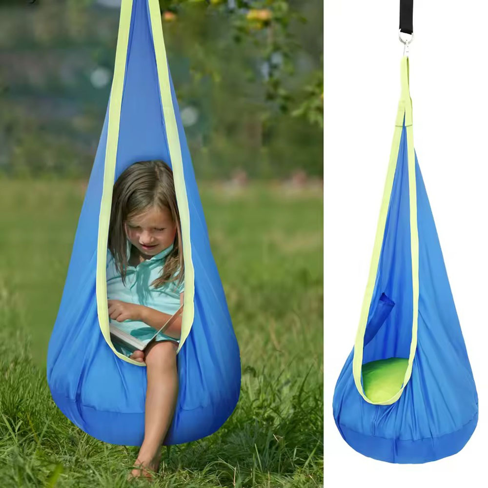 Kids Pod Swing Seat Nylon Hang - Kids Outdoor Swing Set ulasan dan harga