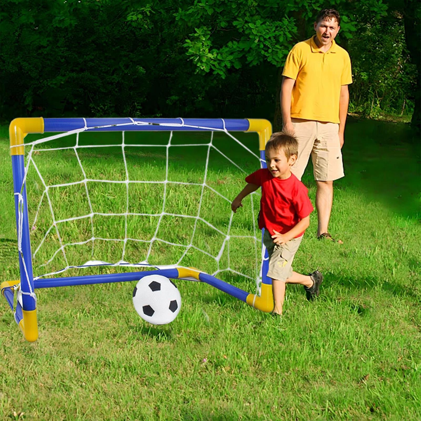 Kids Soccer Net With Pump Funn - Kids Outdoor Lawn Equipment ulasan dan harga