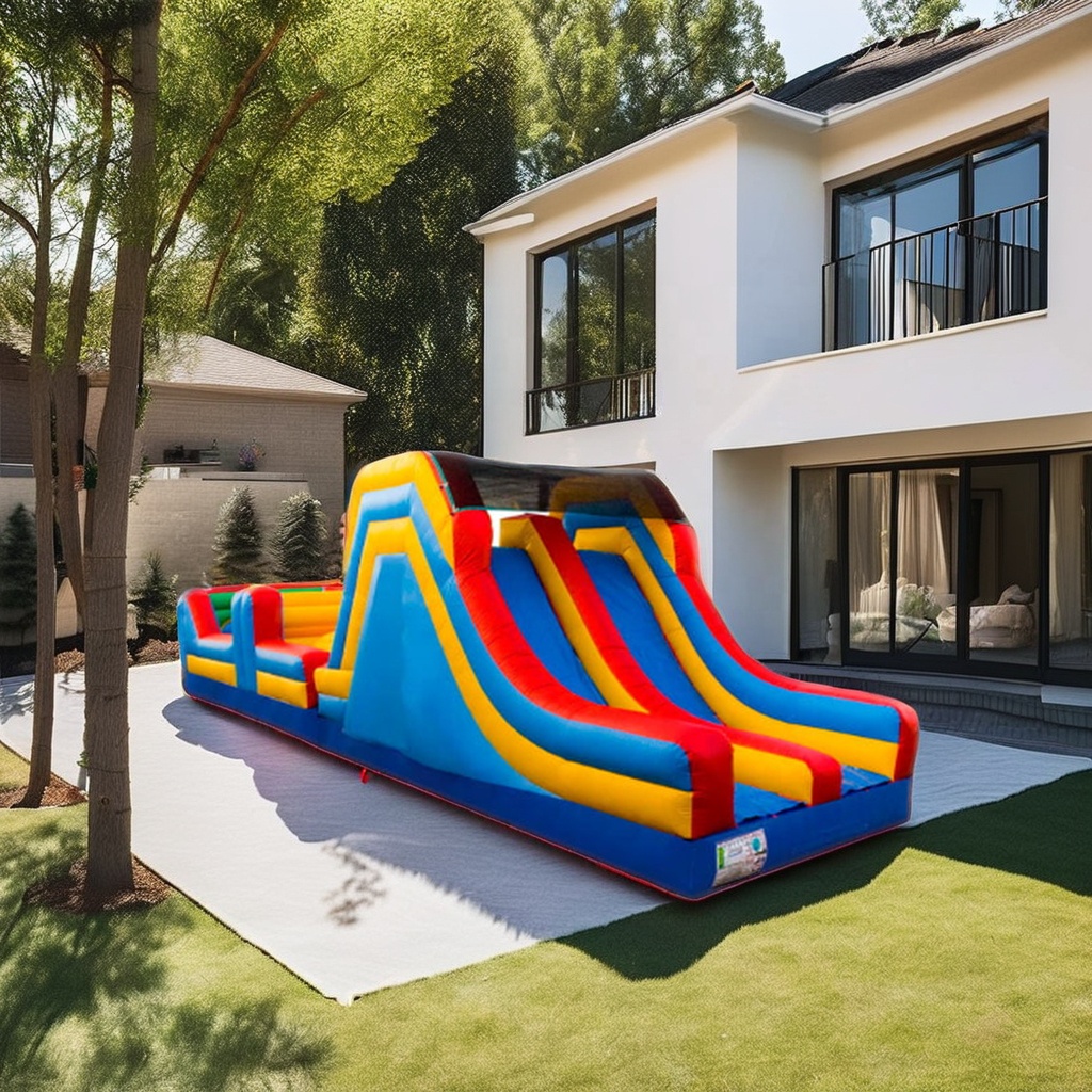 Giant Commercial Inflatable Bo - Kids Outdoor Obstacle Course Equipment ulasan dan harga