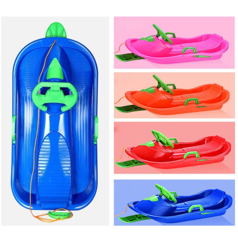 Kids Snow Sled With Steering W - Kids Unique Outdoor Toys ulasan dan harga