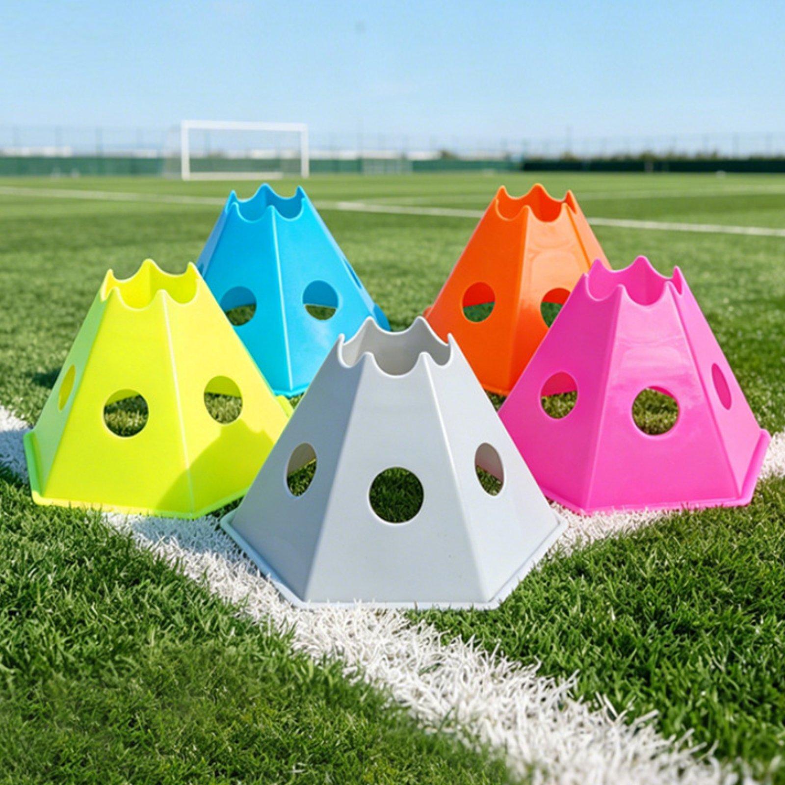 5x Soccer Cones for Training w - Kids Outdoor Obstacle Course Equipment ulasan dan harga
