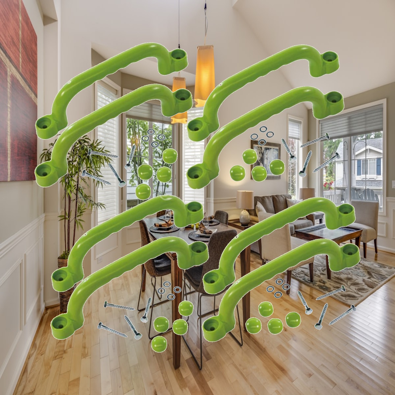 8x Climbing Handles Children G - Kids Outdoor Climbing Frame ulasan dan harga