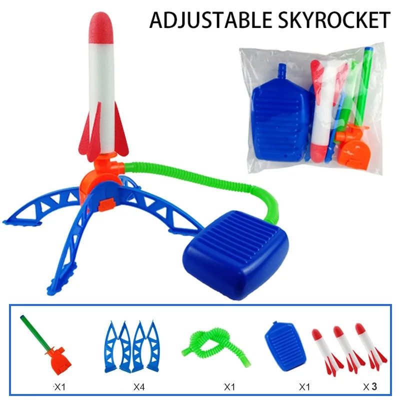 Air Rocket Foot Pump Launcher  - Kids Outdoor Jumping ulasan dan harga