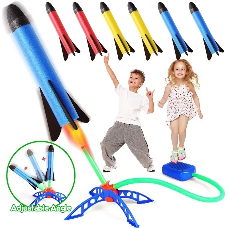 Air Rocket Foot Pump Launcher  - Kids Outdoor Jumping ulasan dan harga