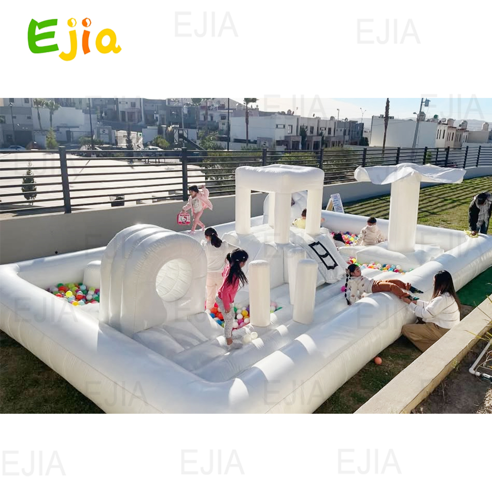 Inflatable Bouncer Water Slide - Kids Outdoor Obstacle Course Equipment ulasan dan harga