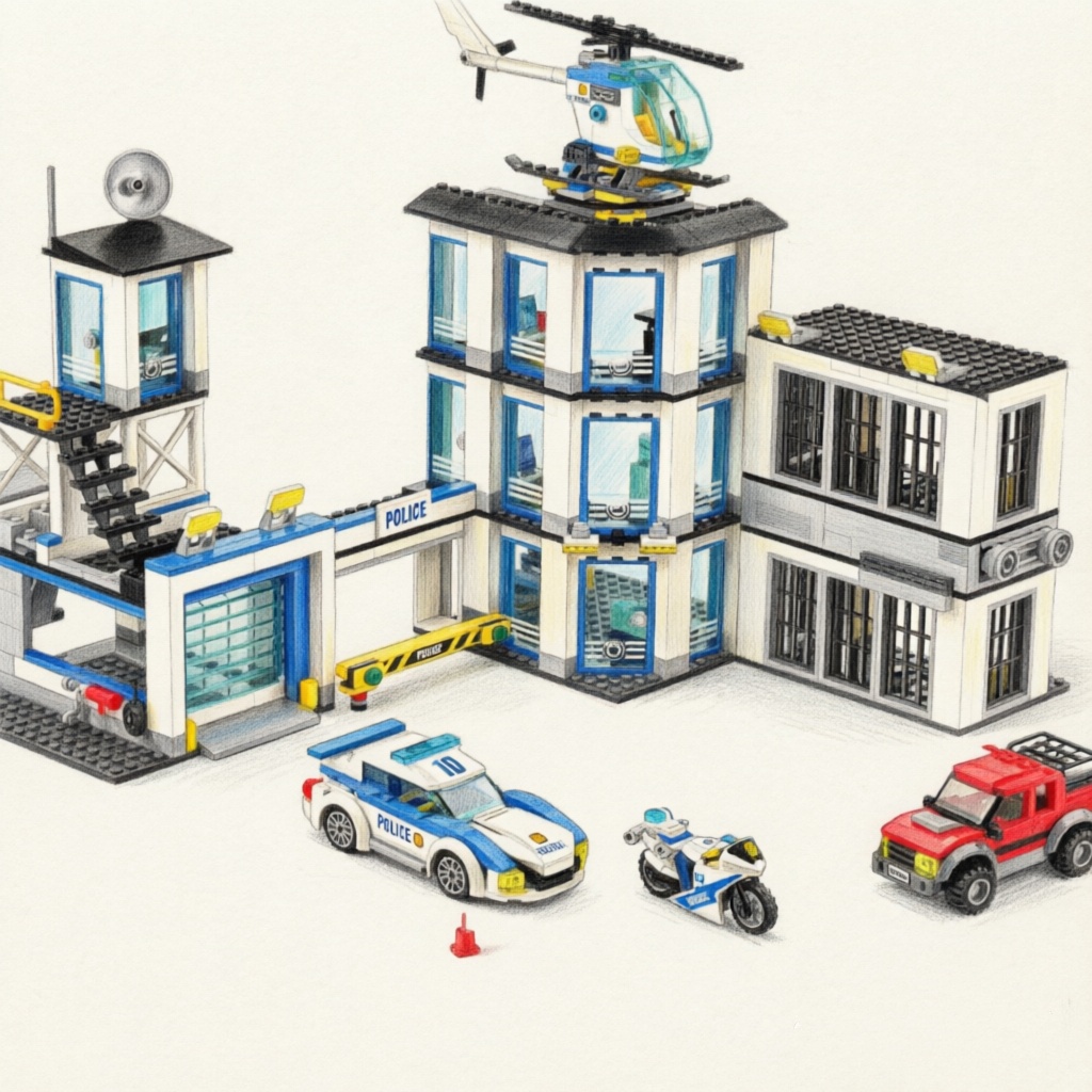 Special Police Station Militar - Lego Set Creator ulasan dan harga