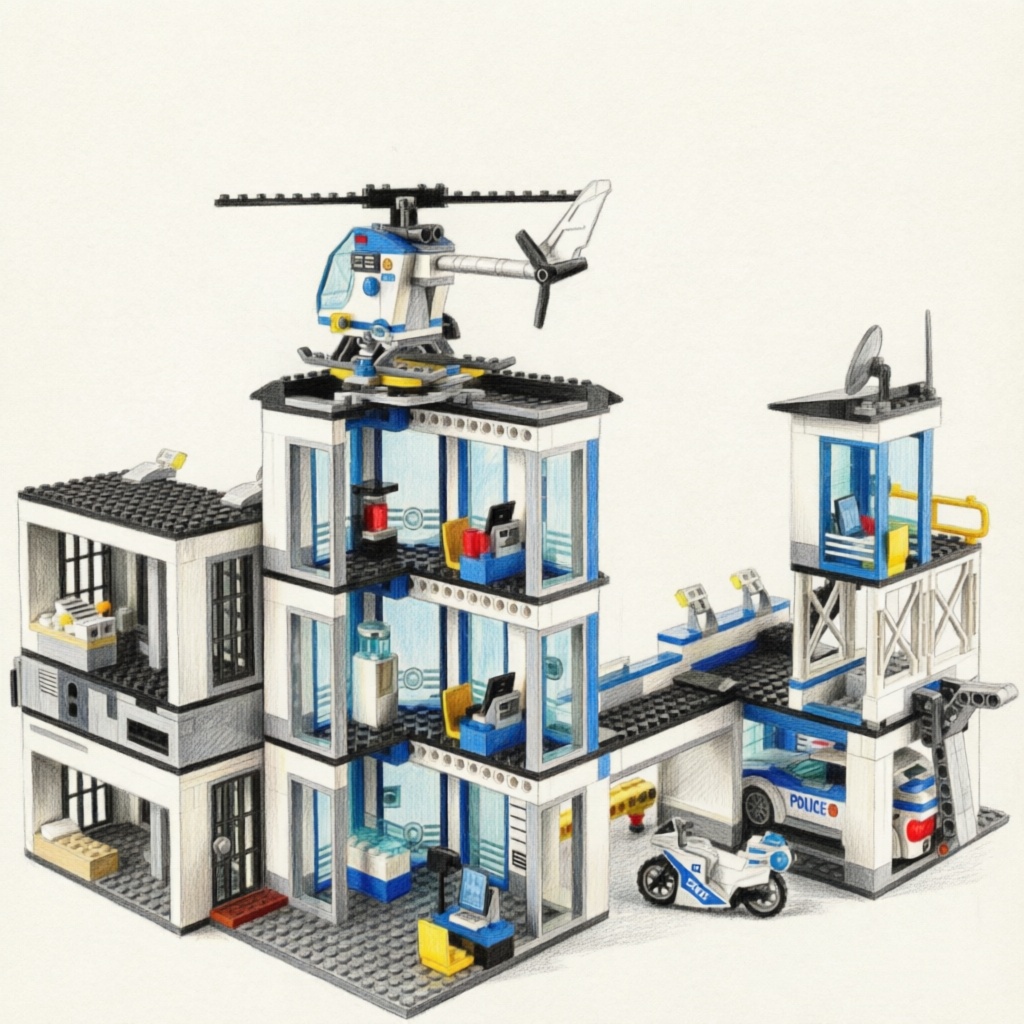Special Police Station Militar - Lego Set Creator ulasan dan harga