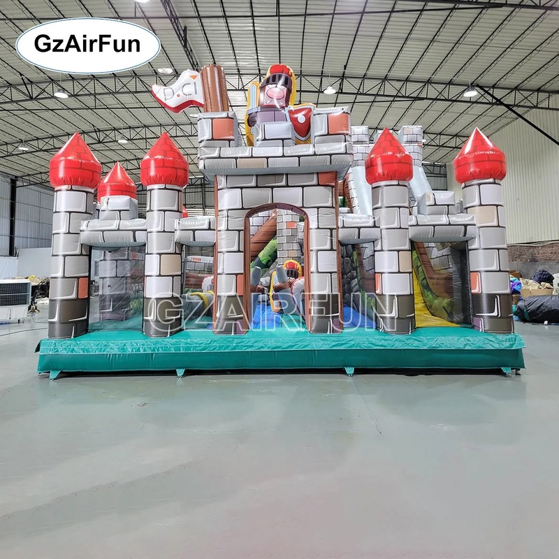 Commercial PVC Knight Castle I - Kids Outdoor Obstacle Course Equipment ulasan dan harga