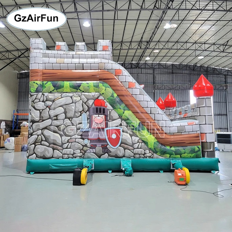 Commercial PVC Knight Castle I - Kids Outdoor Obstacle Course Equipment ulasan dan harga