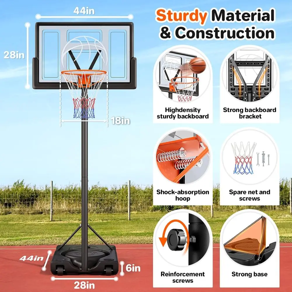 Adjustable Portable Outdoor Ba - Basketball Hoop Outdoor ulasan dan harga