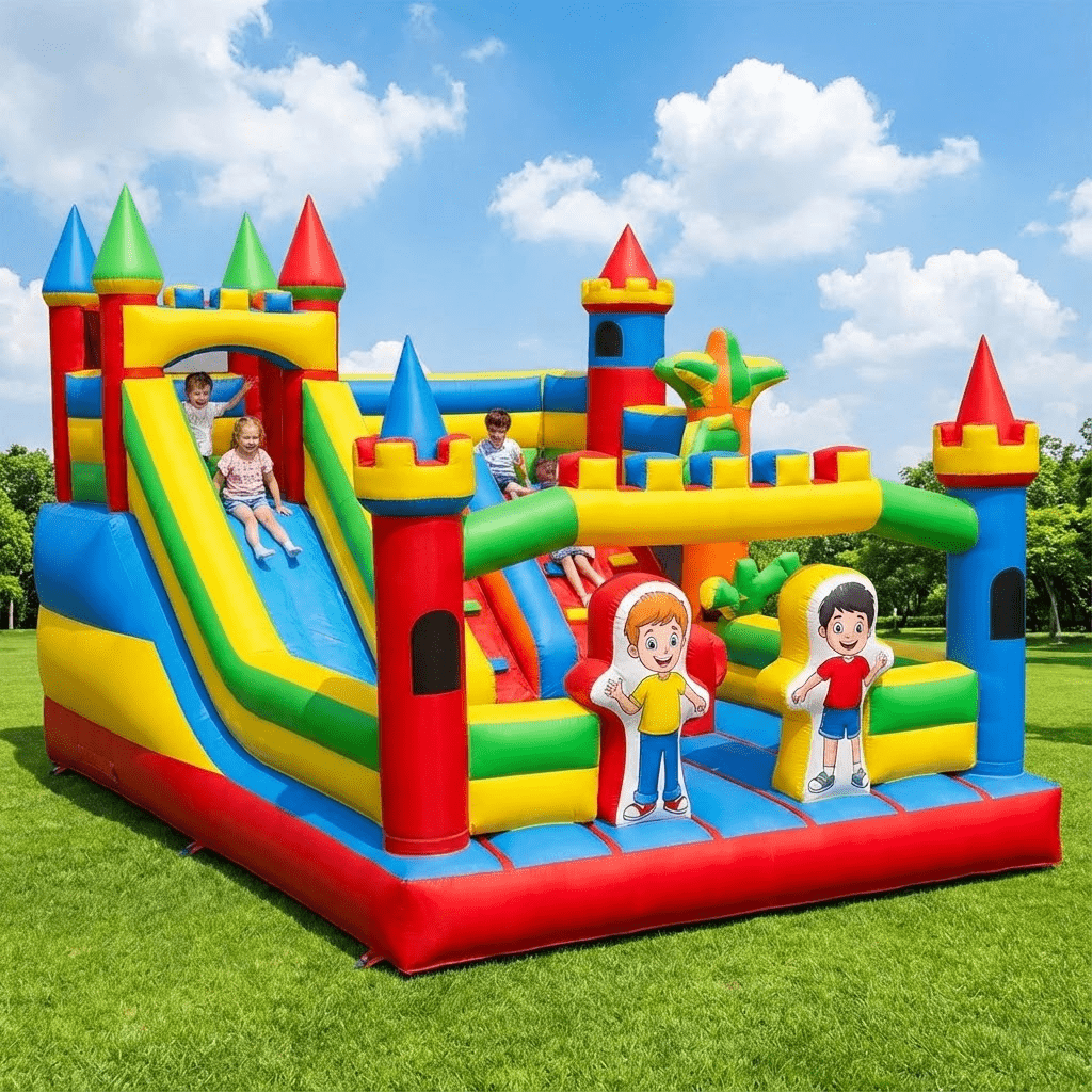 Customized Heavy Duty Commerci - Kids Outdoor Jump House ulasan dan harga