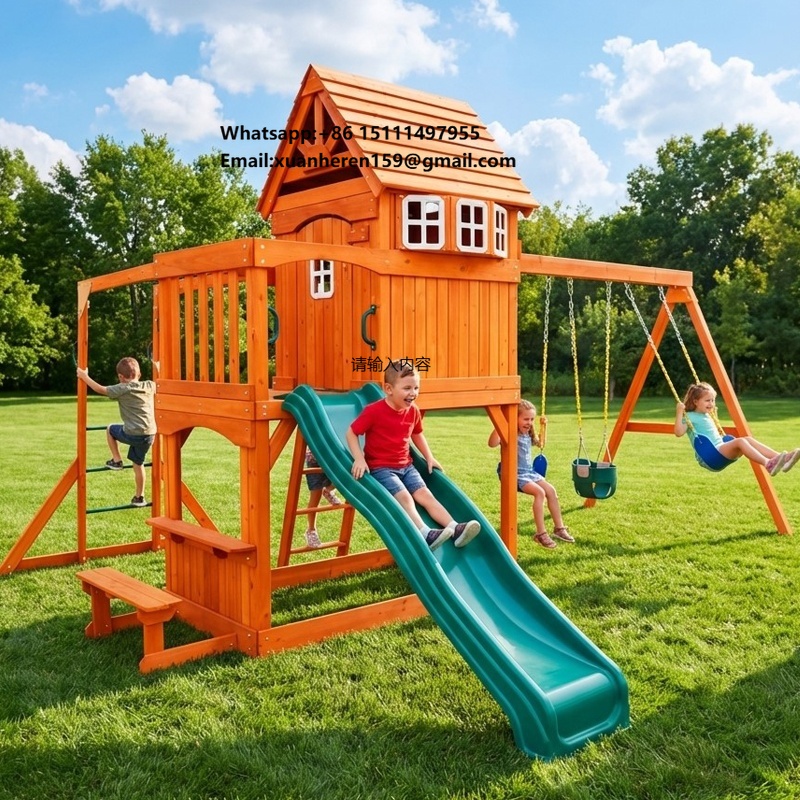 Large Outdoor Amusement Equipm - Kids Outdoor Swing Set ulasan dan harga