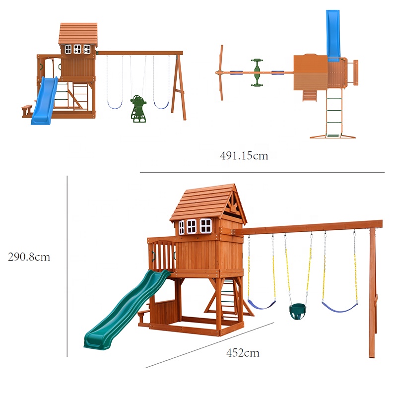 Large Outdoor Amusement Equipm - Kids Outdoor Swing Set ulasan dan harga