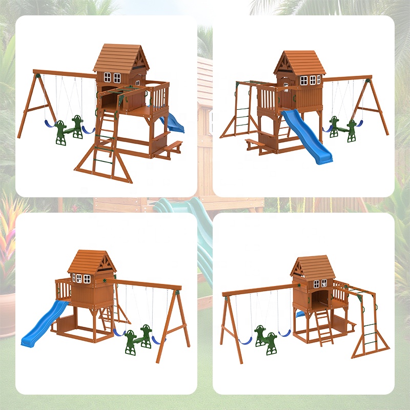 Large Outdoor Amusement Equipm - Kids Outdoor Swing Set ulasan dan harga