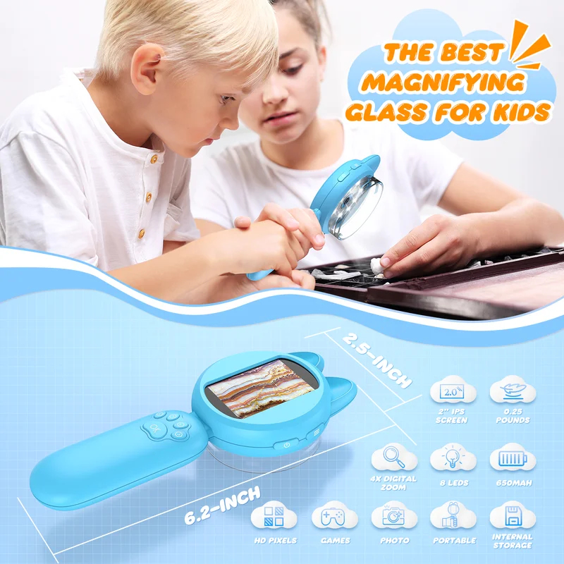 2inch IPS Digital Microscope 1 - Kids Outdoor Microscope ulasan dan harga