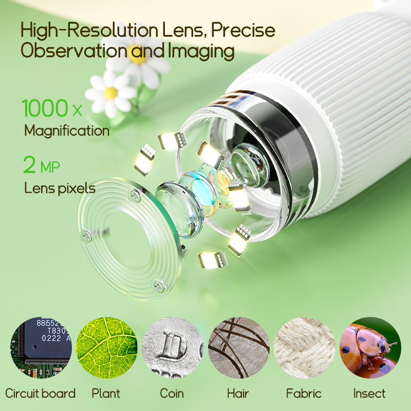 2.0 Inch Mini Pocket Microscop - Kids Outdoor Microscope ulasan dan harga