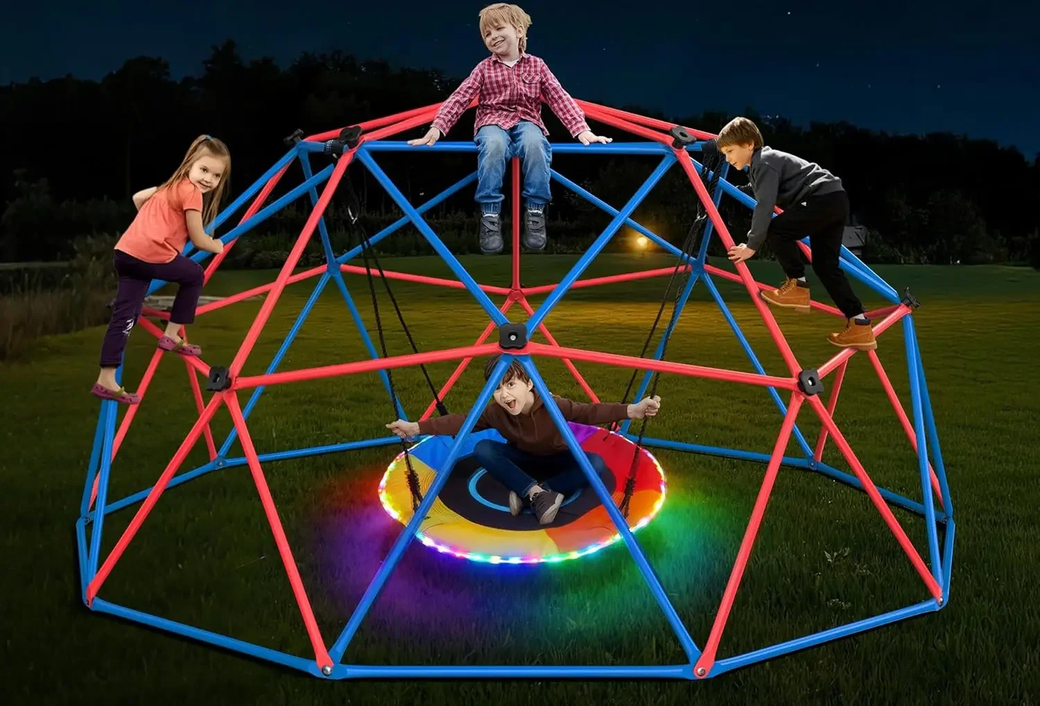 Hapfan Climbing Dome Swing Set - Kids Outdoor Climbing Dome ulasan dan harga
