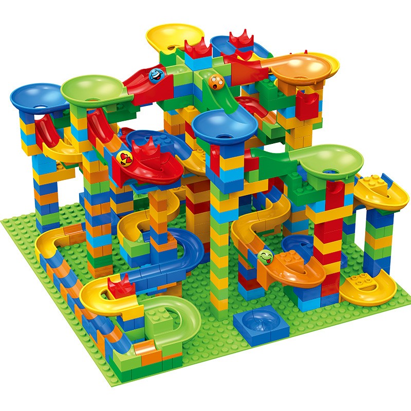 84-504PCS Marble Race Run Bloc - Lego Set Creator ulasan dan harga