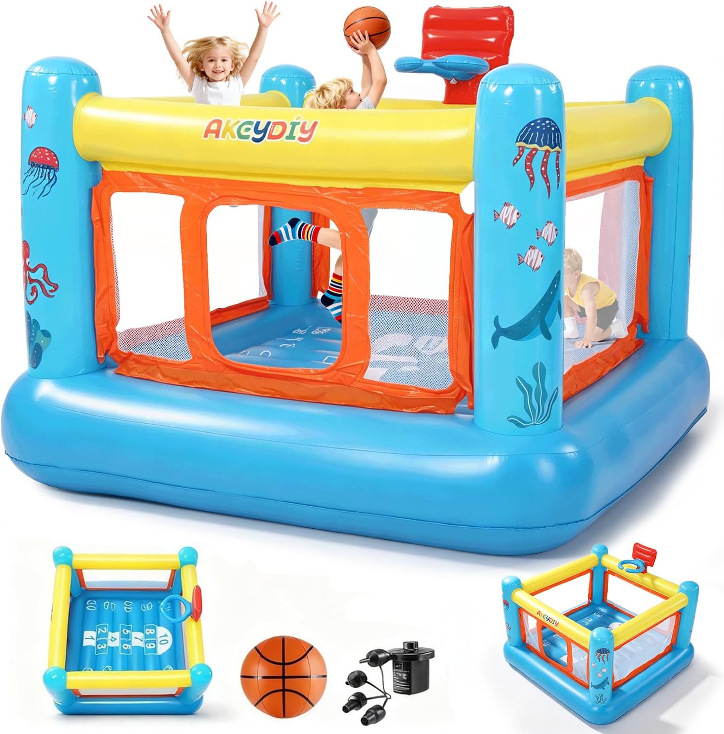 Bounce House, PVC Inflatable B - Kids Outdoor Jumping ulasan dan harga