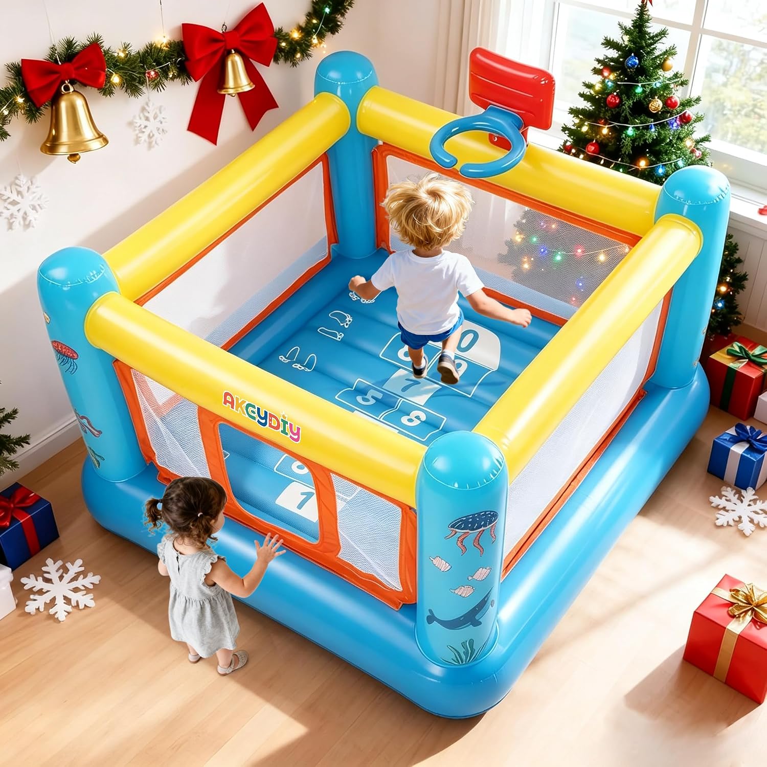 Bounce House, PVC Inflatable B - Kids Outdoor Jumping ulasan dan harga