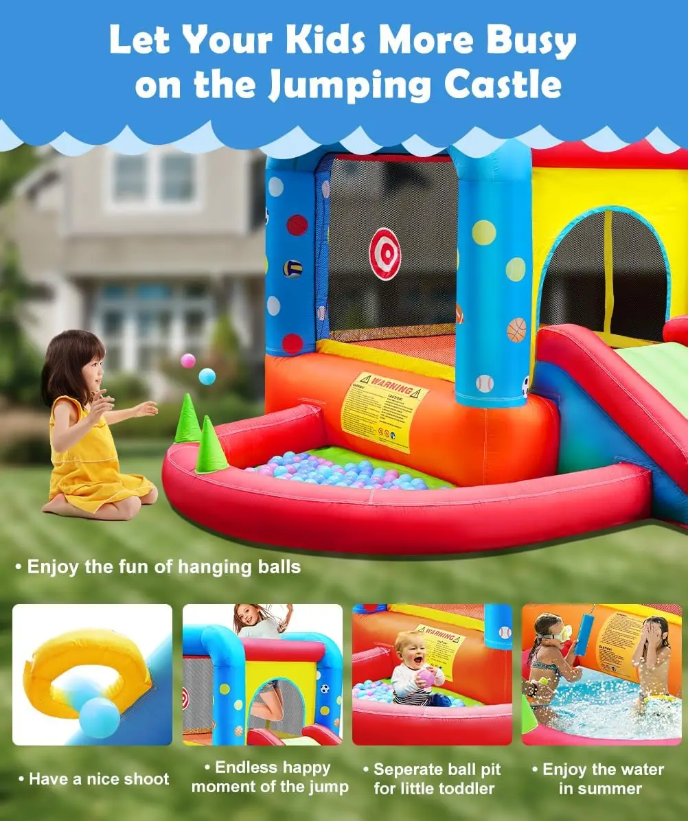 Step4Fun Inflatable Bounce Hou - Kids Outdoor Jumping ulasan dan harga