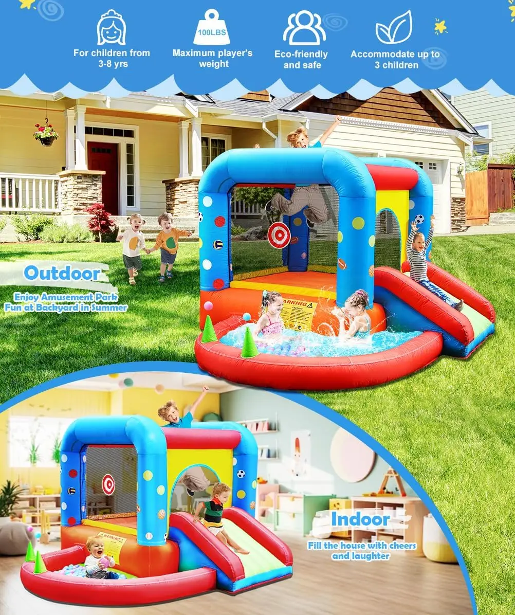 Step4Fun Inflatable Bounce Hou - Kids Outdoor Jumping ulasan dan harga