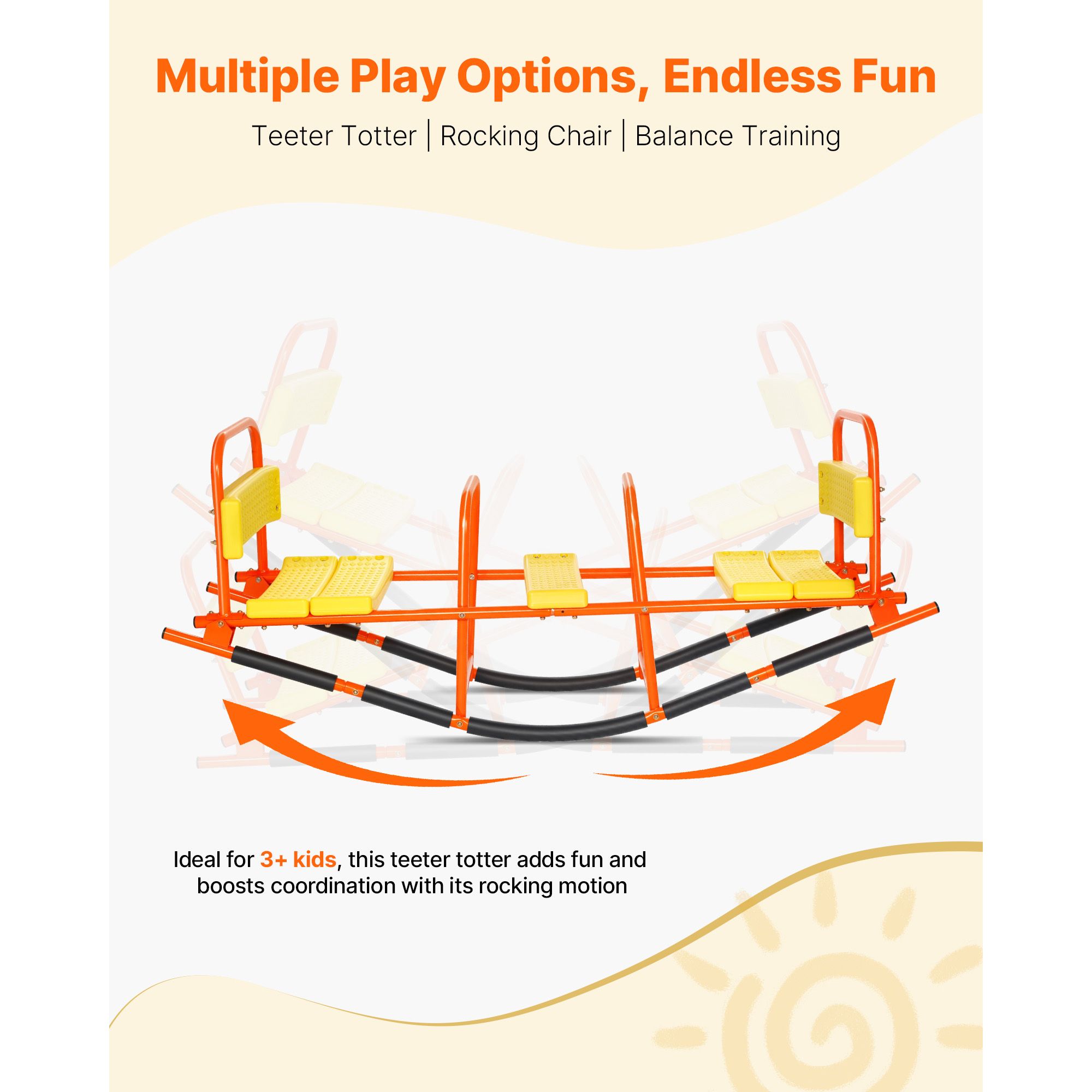 Kids Seesaw, 200 lbs Load Capa - Kids Outdoor Lawn Equipment ulasan dan harga