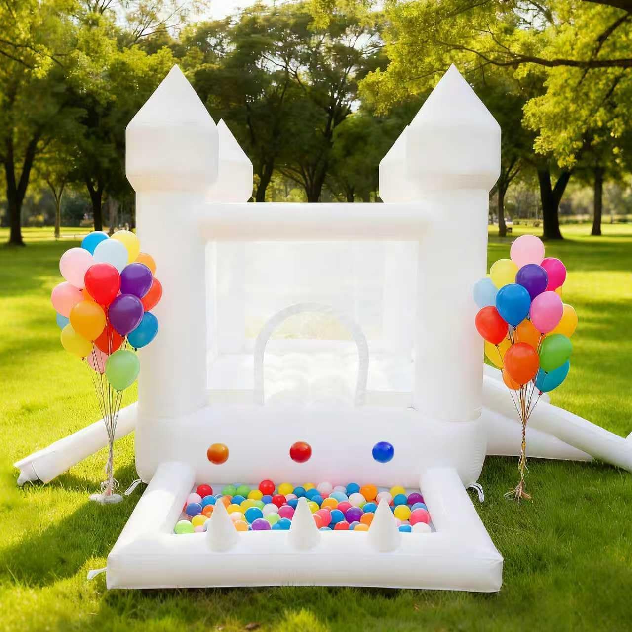 White Bounce House, Indoor and - Kids Outdoor Inflatable ulasan dan harga