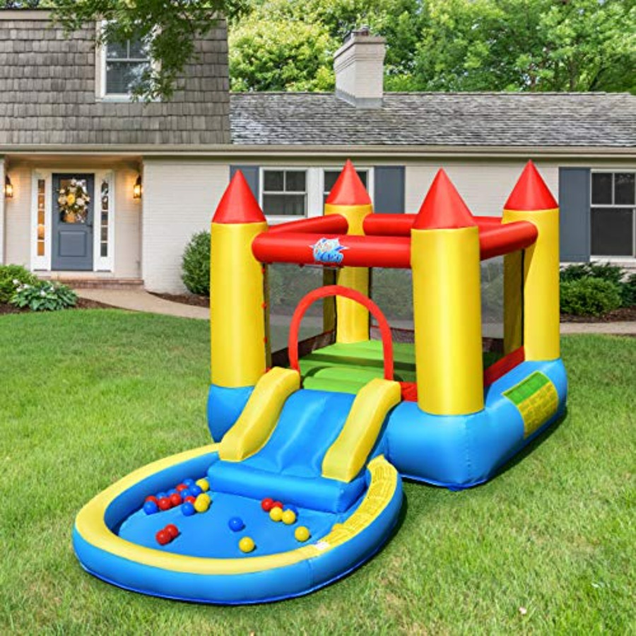 Outdoor backyard inflatable bo - Kids Outdoor Jumping ulasan dan harga