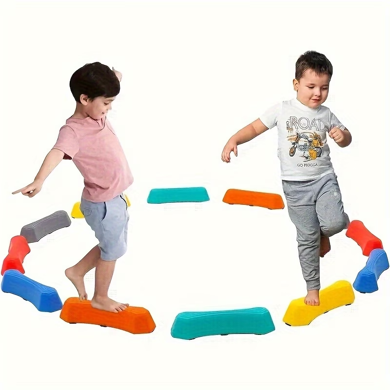 6pcs Stepping Stones Set, Anti - Kids Outdoor Obstacle Course Equipment ulasan dan harga