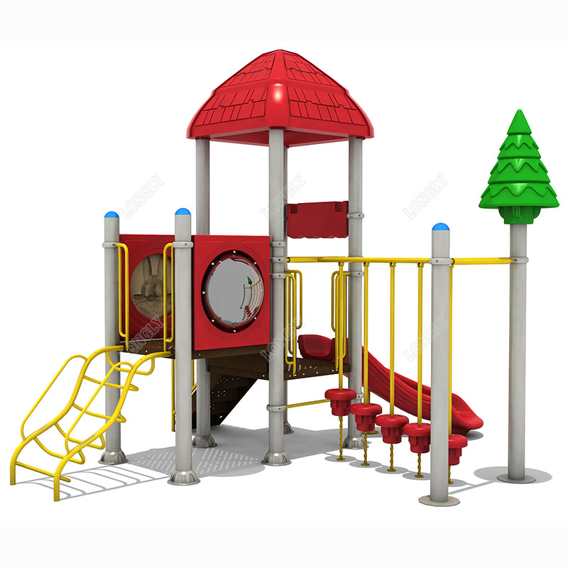 Red Plastic Slide for Kids LLD - Kids Outdoor Garden ulasan dan harga