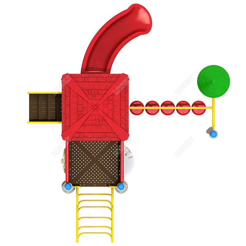Red Plastic Slide for Kids LLD - Kids Outdoor Garden ulasan dan harga