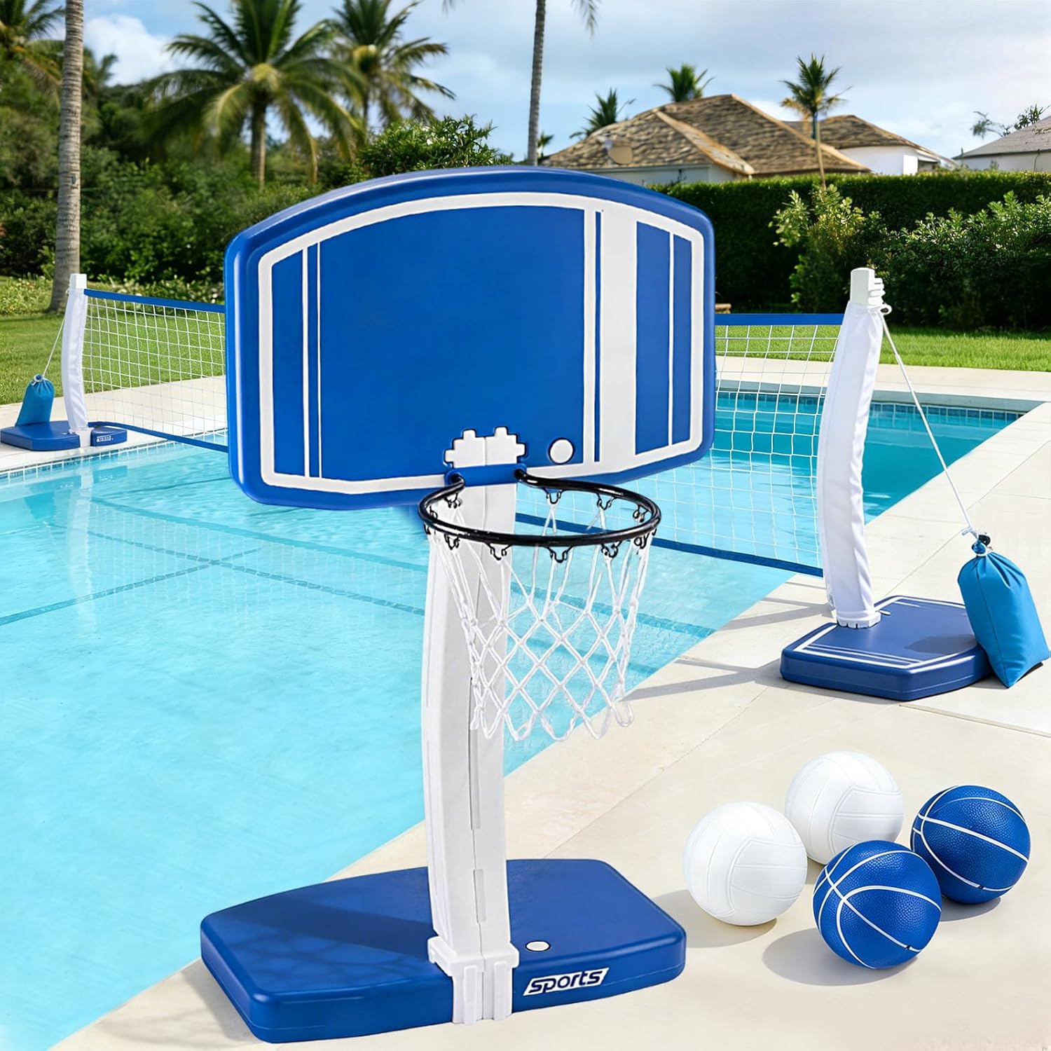 Above Ground Pool Basketball H - Outdoor Toys For Kids ulasan dan harga