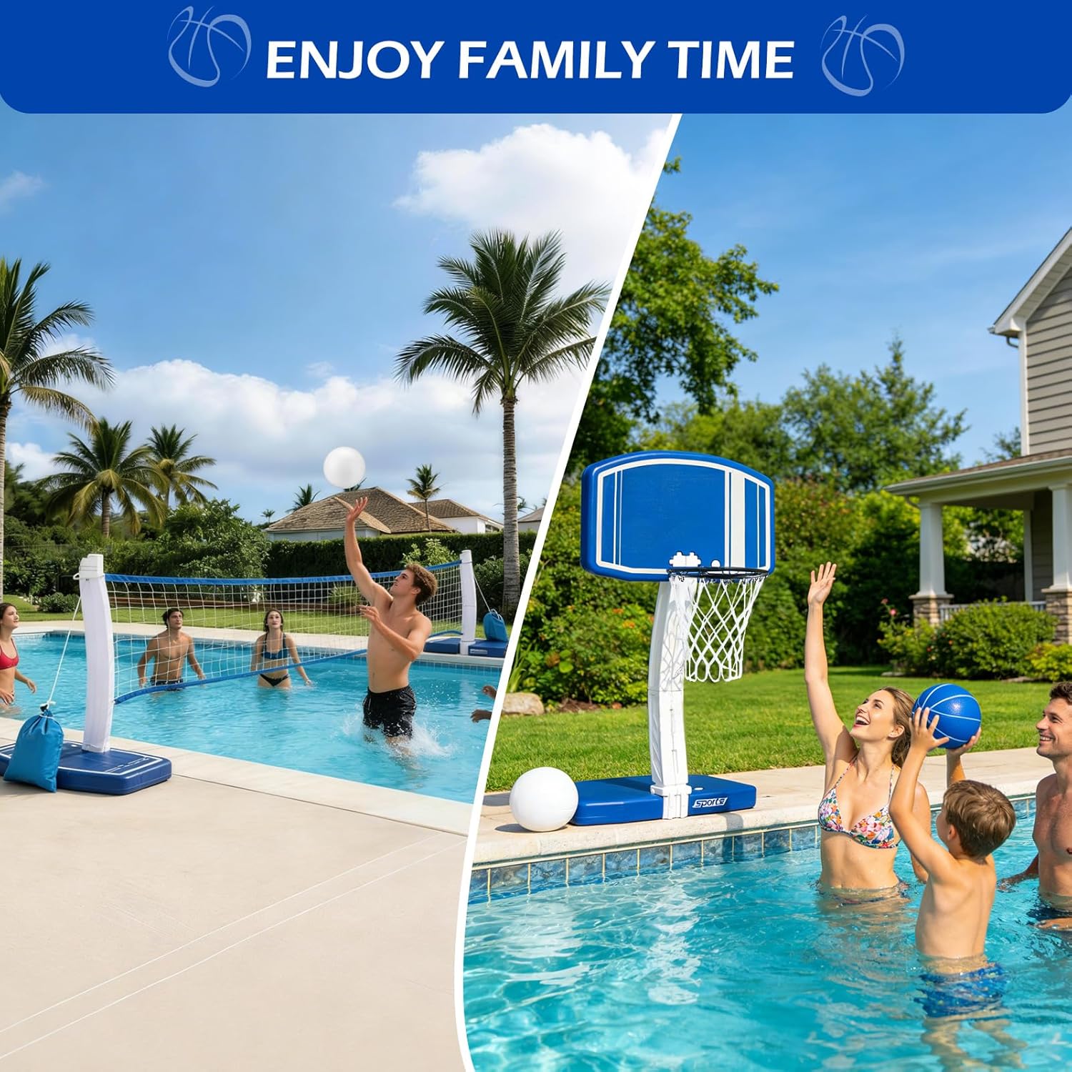 Above Ground Pool Basketball H - Outdoor Toys For Kids ulasan dan harga